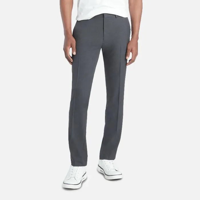 Kenneth Cole Stretch Solid Skinny Fit Flex Waistband Flat Front Dress Pant Oatmeal Men Bottoms Kenneth Cole Stretch Solid Skinny Fit Flex Waistband Flat Front Dress Pant Oatmeal Men Bottoms