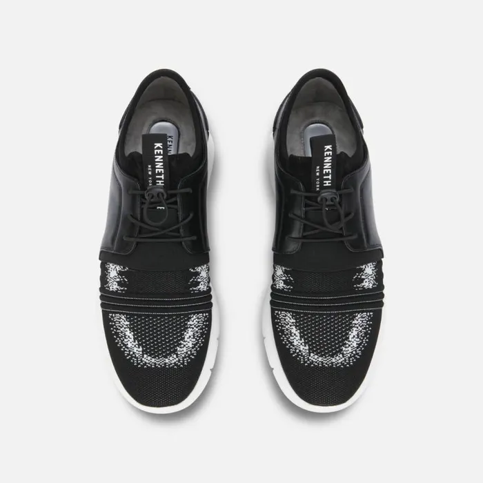 Kenneth Cole Trent Flex Knit Jogger Blackwhite Men Sneakers
