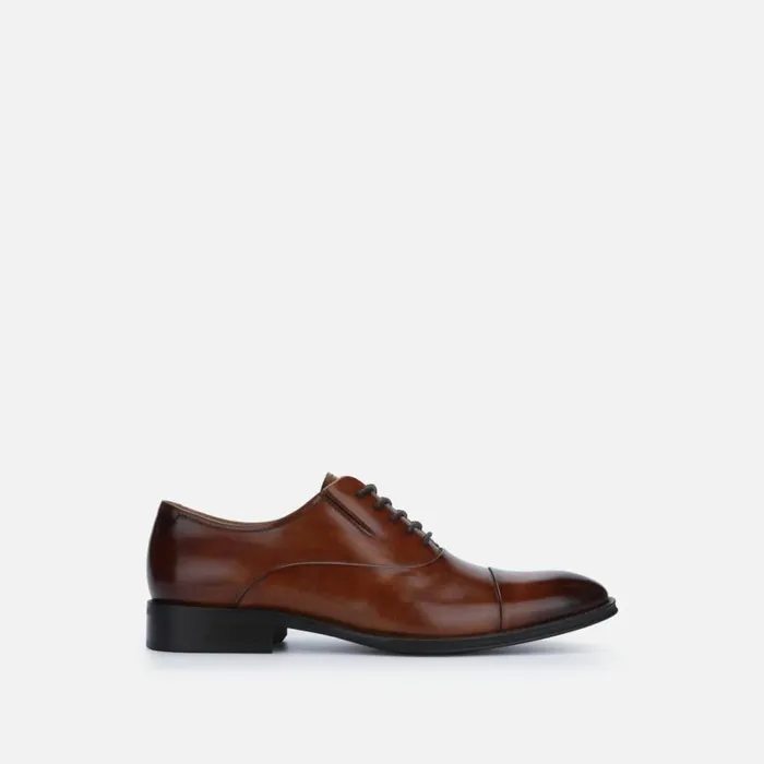 Kenneth Cole Tully Cap Toe Oxford Cognac Men Oxfords