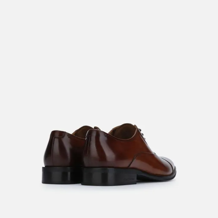 Kenneth Cole Tully Cap Toe Oxford Cognac Men Oxfords