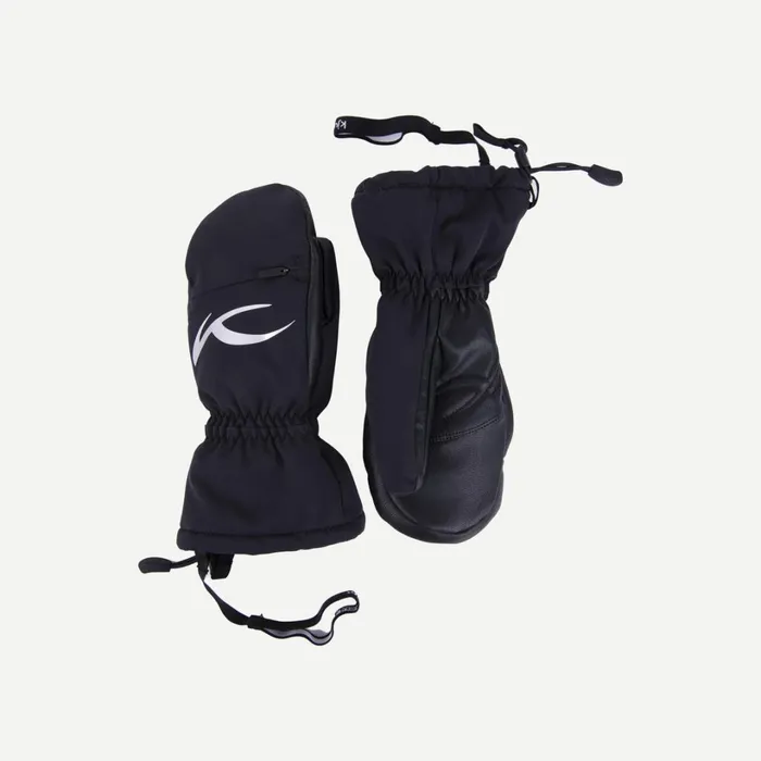 Kids Juniors Logo Mitten Black KJUS Accessories