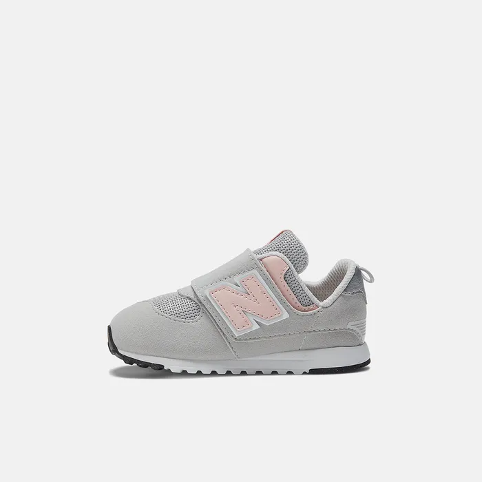 Kids New Balance 574 NEWB Hook and Loop Rain Cloud with Pink Haze Size 0 8211 10 Kids New Balance 574 NEWB Hook and Loop Rain Cloud with Pink Haze Size 0 8211 10