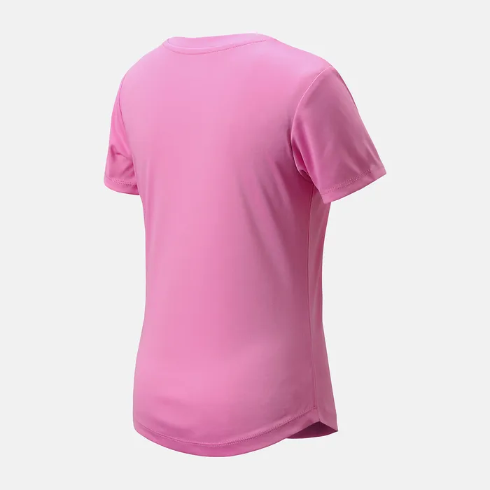 Kids New Balance Jersey Top VIBRANT PINK Tops