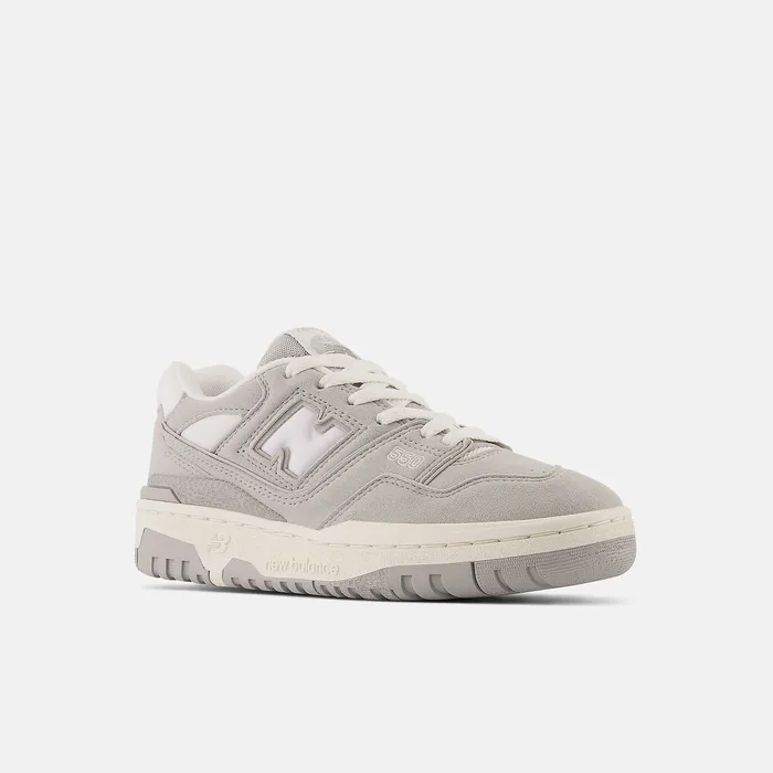 Kids Size 35 8211 7 New Balance 550 Concrete with White Kids Size 35 8211 7 New Balance 550 Concrete with White