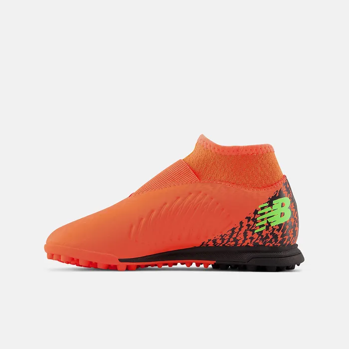 Kids Tekela v4 Magique Junior TF Neon Dragonfly with Black and Coloro Green Cleats New Balance Kids Tekela v4 Magique Junior TF Neon Dragonfly with Black and Coloro Green Cleats New Balance