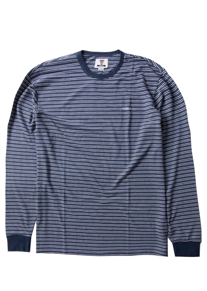 Knit Tees Trimmer Ls Tee Dark Naval Vissla Men