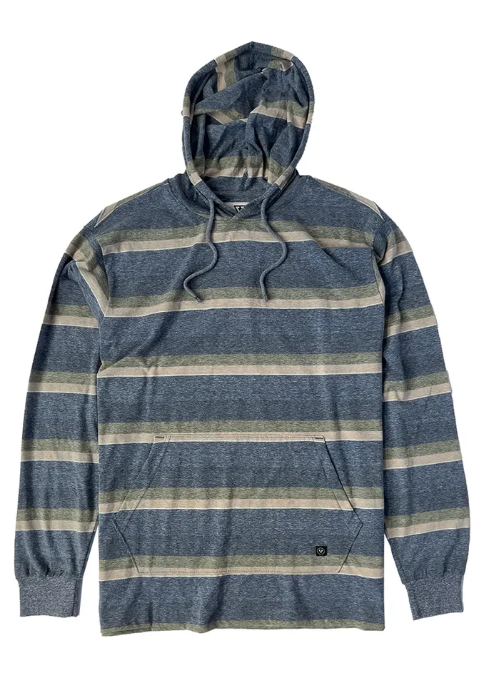 Knit Tees Vissla Men Boosted Po Hoodie Dark Denim Heather