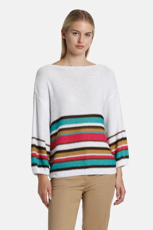 Knitwear Luisa Spagnoli Women Colors Colors White
