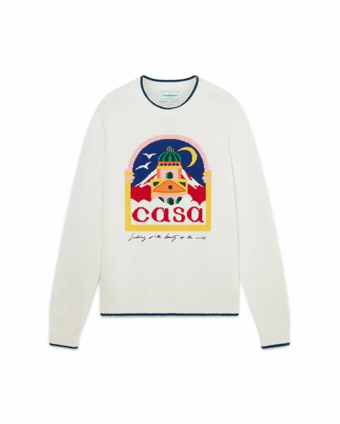 Knitwear Men Casablanca Paris Casa Intarsia Jumper