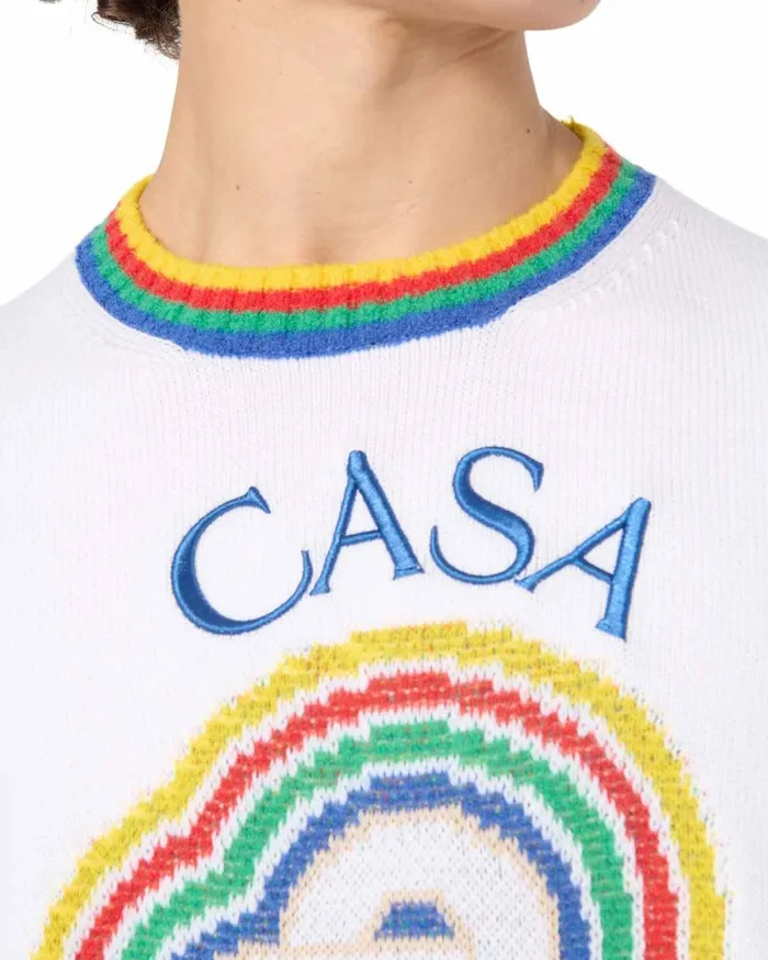 Knitwear Men Casablanca Paris Heart Boucle Jumper