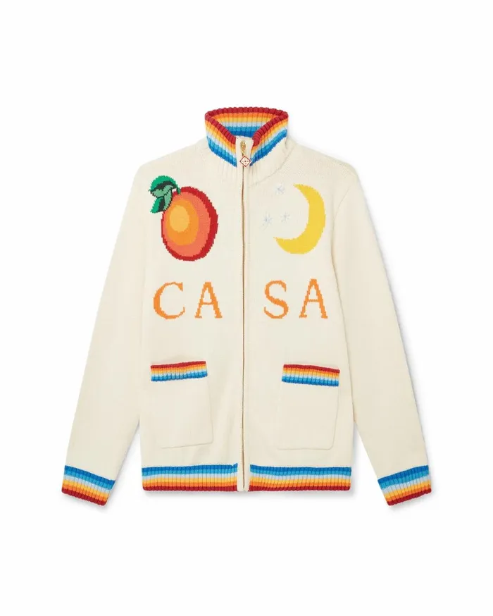 Knitwear Men Casablanca Paris OffWhite Casa Club Jacket