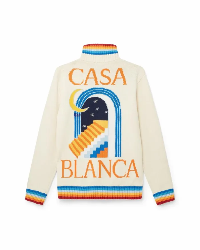 Knitwear Men Casablanca Paris OffWhite Casa Club Jacket Knitwear Men Casablanca Paris OffWhite Casa Club Jacket