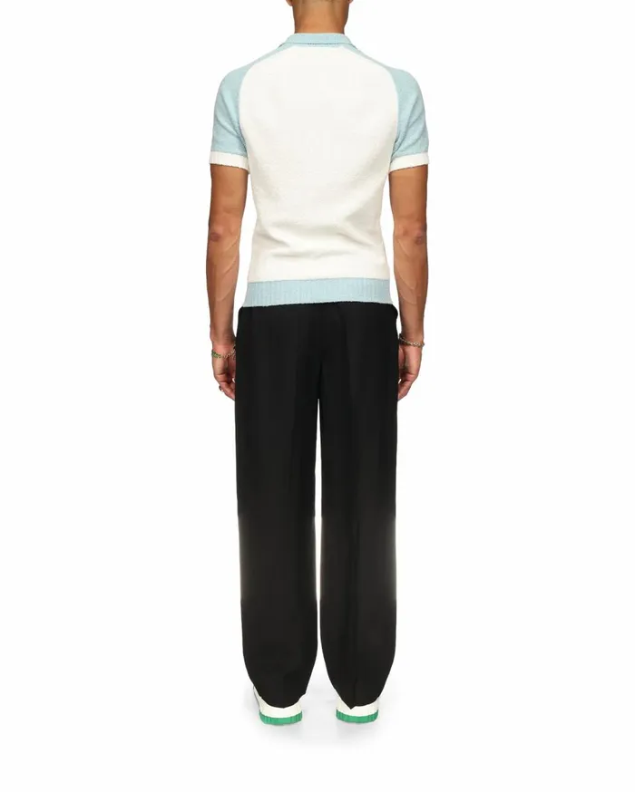 Knitwear Men Casablanca Paris Raglan Boucle Polo Shirt