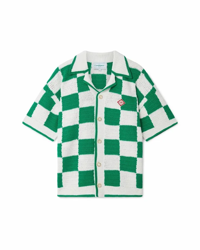 Knitwear Men Casablanca Paris Scuba Crochet Shirt