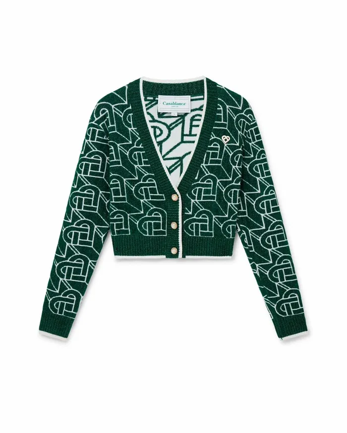 Knitwear Women Casablanca Paris Heart Monogram Cardigan