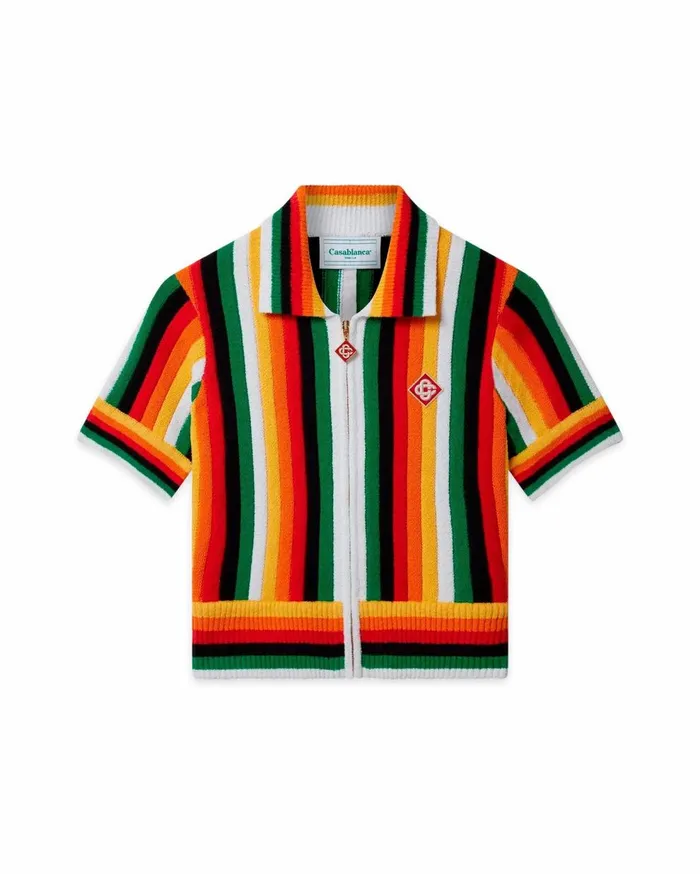Knitwear Women Casablanca Paris Striped Towelling Top