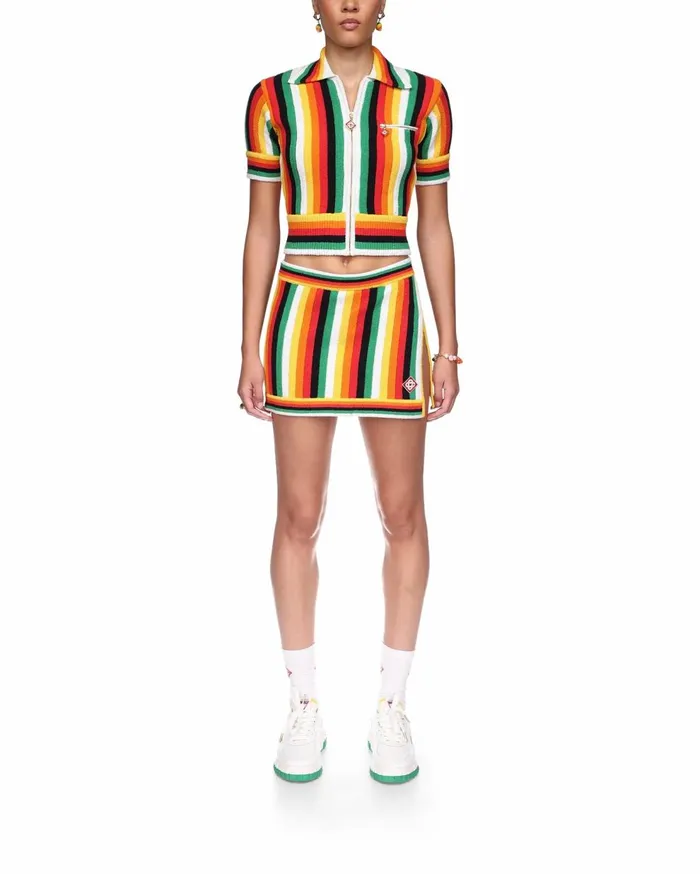 Knitwear Women Casablanca Paris Striped Towelling Top