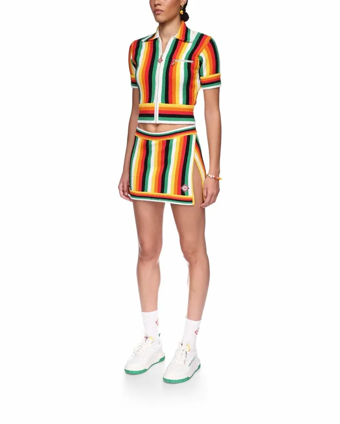 Knitwear Women Casablanca Paris Striped Towelling Top