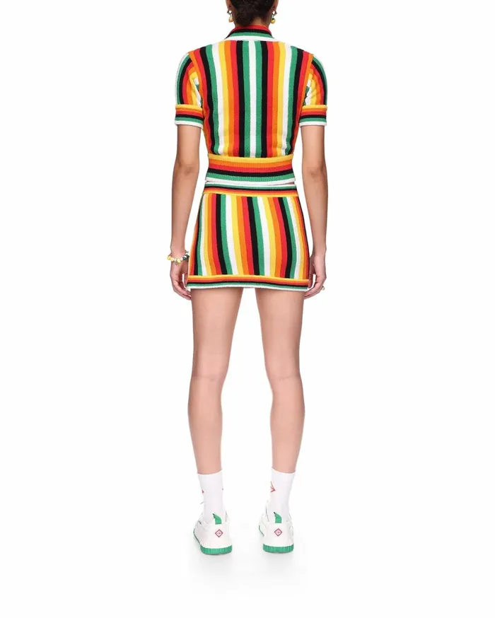 Knitwear Women Casablanca Paris Striped Towelling Top