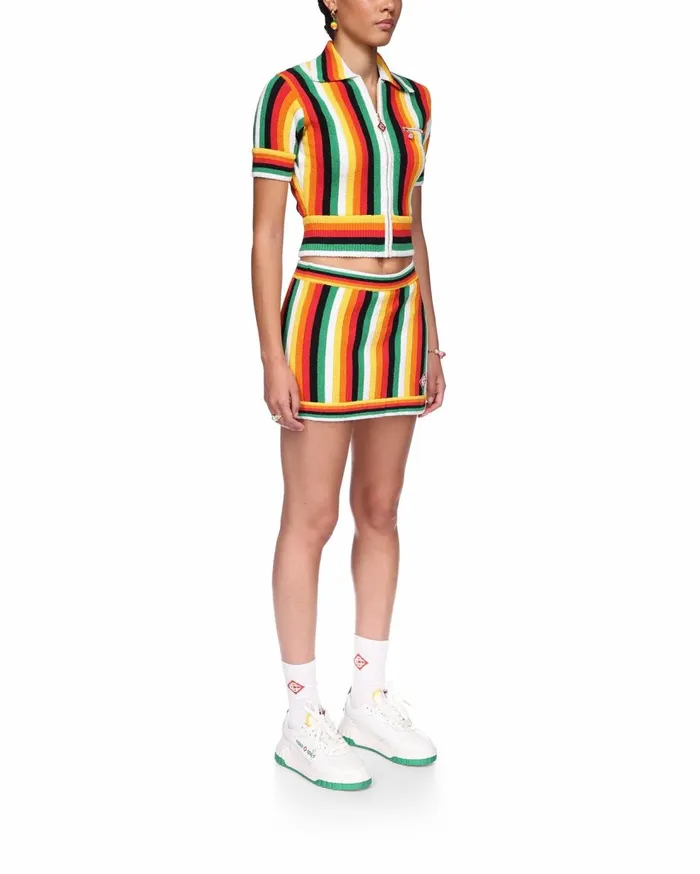 Knitwear Women Casablanca Paris Striped Towelling Top