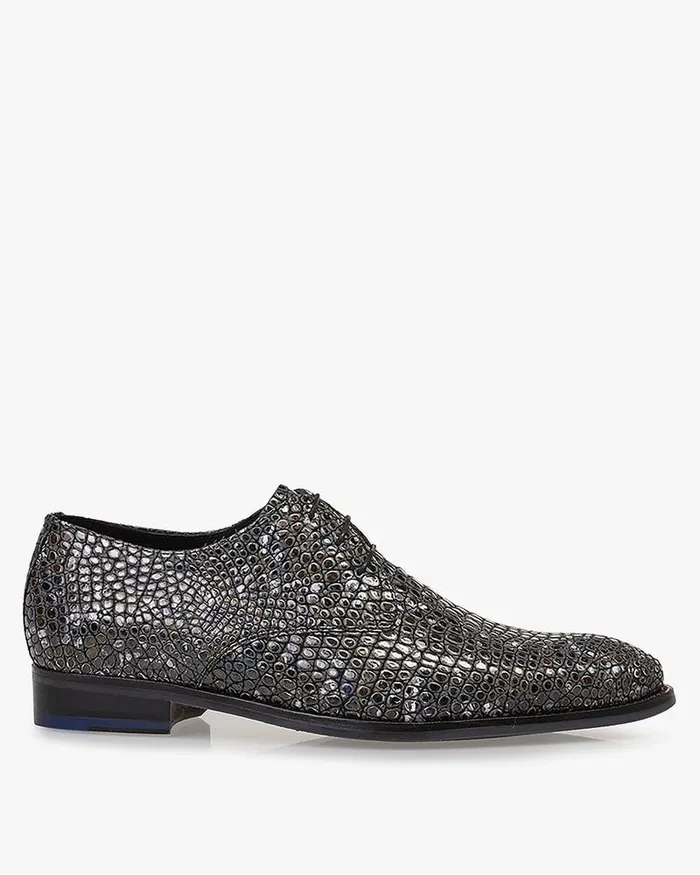 Lace Shoes Men Floris Van Bommel De Stapper 0615 Reptileprint