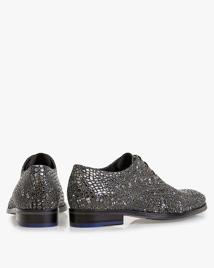 Lace Shoes Men Floris Van Bommel De Stapper 0615 Reptileprint