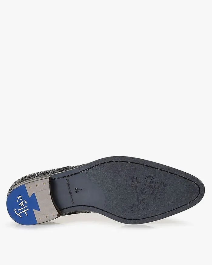 Lace Shoes Men Floris Van Bommel De Stapper 0615 Reptileprint