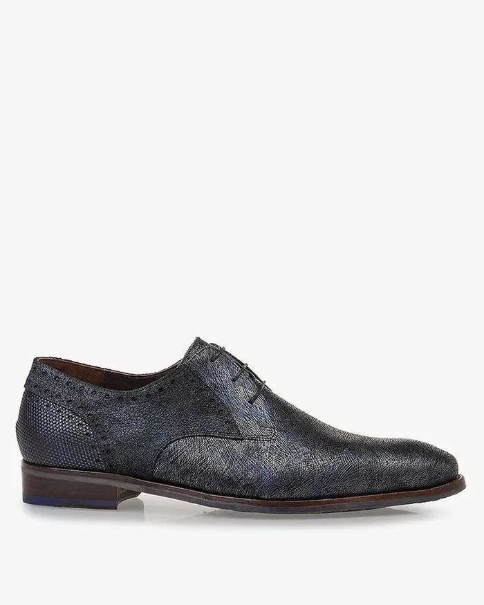 Lace Shoes Men Floris Van Bommel De Stapper 3906 Metallicprint