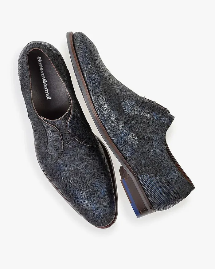 Lace Shoes Men Floris Van Bommel De Stapper 3906 Metallicprint
