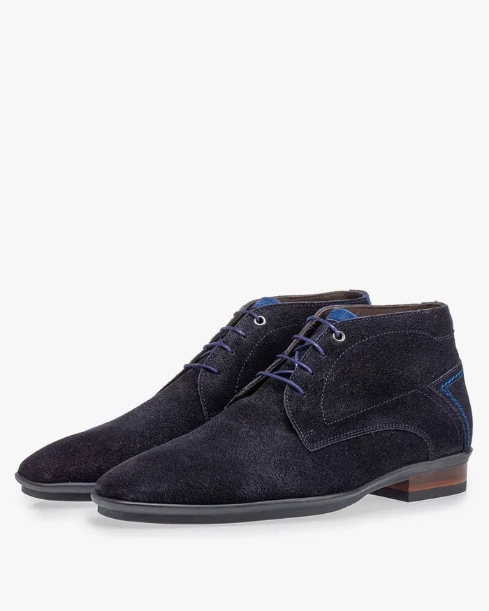Lace Shoes Men Floris Van Bommel Hakki 0628 Suede