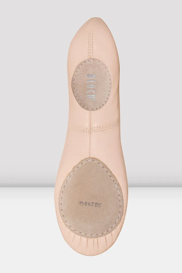 Ladies Odette Leather Ballet Shoes Theatrical Pink Leather Adult Ballet Bloch