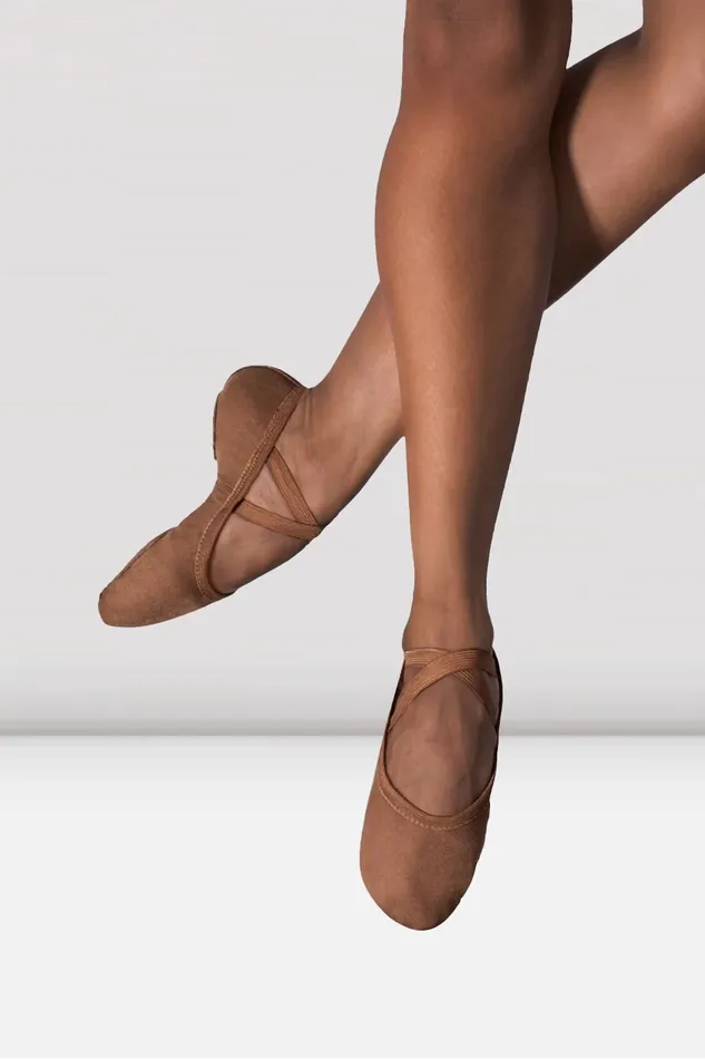 Ladies Performa Stretch Canvas Ballet Shoes Cocoa Canvas Tonal Footwear Bloch Adult Ladies Performa Stretch Canvas Ballet Shoes Cocoa Canvas Tonal Footwear Bloch Adult
