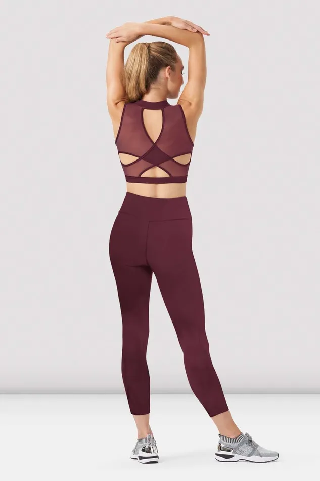 Ladies Zola Zip Front Crop Top Potion Adult Separates Bloch