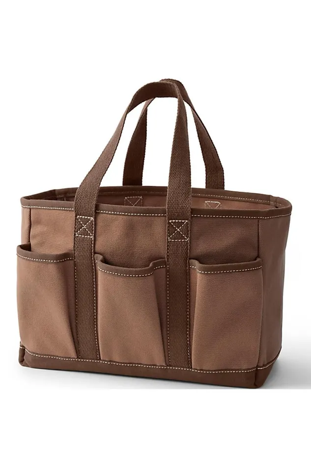 Lands039 End Accessories Men Multi Purpose Canvas Tote Warm Tawny Brown Lands039 End Accessories Men Multi Purpose Canvas Tote Warm Tawny Brown