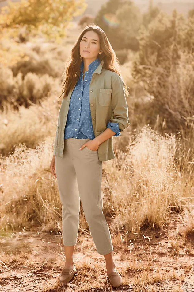 Lands039 End Capris and Crop Pants Women Mid Rise Curvy Pull On Chino Crop Pants Black Lands039 End Capris and Crop Pants Women Mid Rise Curvy Pull On Chino Crop Pants Black