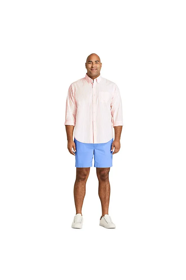 Lands039 End Casual Shirts Men Big And Tall Traditional Fit Essential Lightweight Poplin Shirt Crisp Peach Stripe Lands039 End Casual Shirts Men Big And Tall Traditional Fit Essential Lightweight Poplin Shirt Crisp Peach Stripe