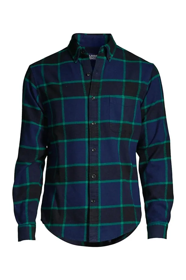 Lands039 End Casual Shirts Men Big And Tall Traditional Fit Pattern Flagship Flannel Shirt Deep Sea Navy Lands039 End Casual Shirts Men Big And Tall Traditional Fit Pattern Flagship Flannel Shirt Deep Sea Navy