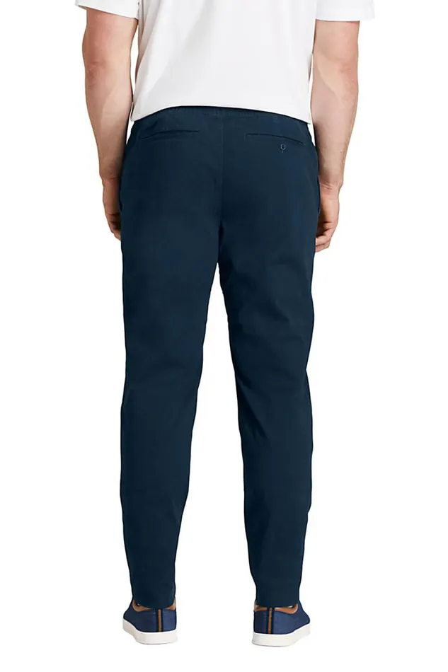 Lands039 End Chinos and Casual Pants Men Big And Tall Knockabout Pull On Deck Pants Radiant Navy