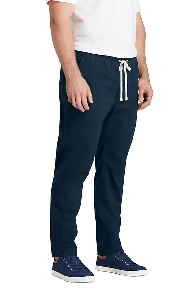 Lands039 End Chinos and Casual Pants Men Big And Tall Knockabout Pull On Deck Pants Radiant Navy