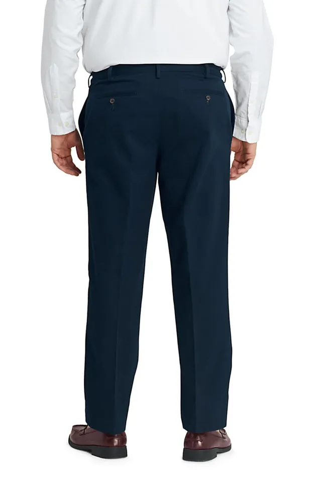 Lands039 End Chinos and Casual Pants Men Big And Tall Traditional Fit No Iron Chino Pants Radiant Navy