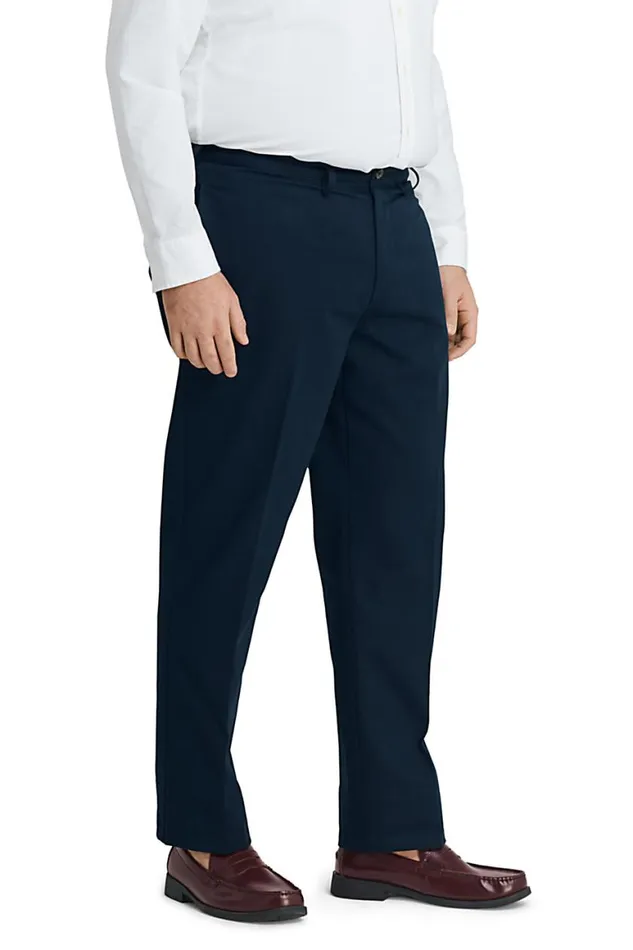 Lands039 End Chinos and Casual Pants Men Big And Tall Traditional Fit No Iron Chino Pants Radiant Navy
