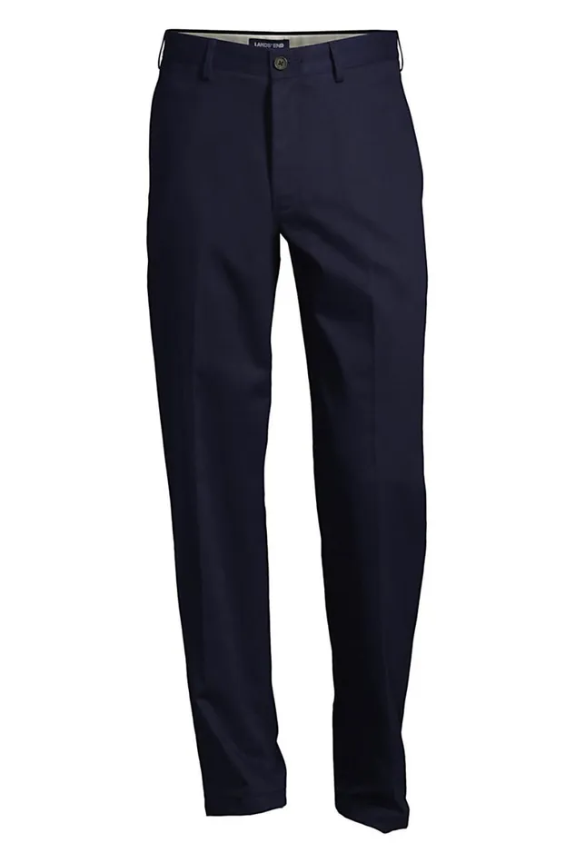Lands039 End Chinos and Casual Pants Men Big And Tall Traditional Fit No Iron Chino Pants Radiant Navy