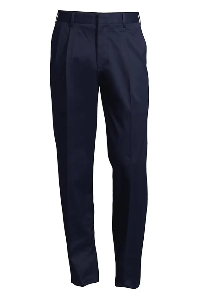 Lands039 End Chinos and Casual Pants Men Big And Tall Traditional Fit Pleated No Iron Twill Dress Pants Radiant Navy Lands039 End Chinos and Casual Pants Men Big And Tall Traditional Fit Pleated No Iron Twill Dress Pants Radiant Navy