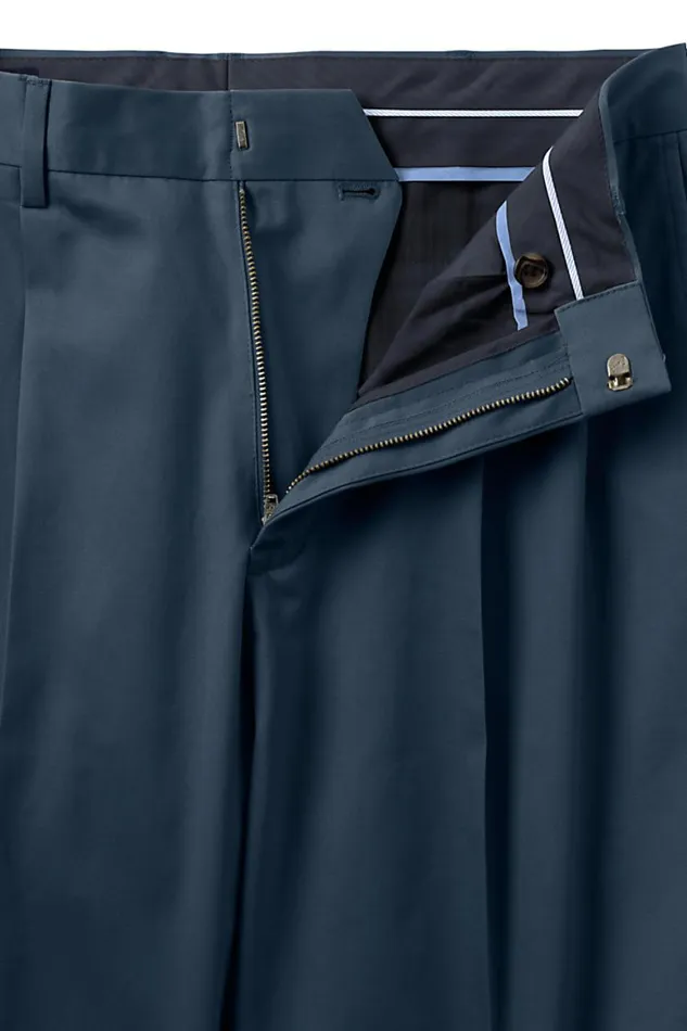 Lands039 End Chinos and Casual Pants Men Big And Tall Traditional Fit Pleated No Iron Twill Dress Pants Radiant Navy Lands039 End Chinos and Casual Pants Men Big And Tall Traditional Fit Pleated No Iron Twill Dress Pants Radiant Navy