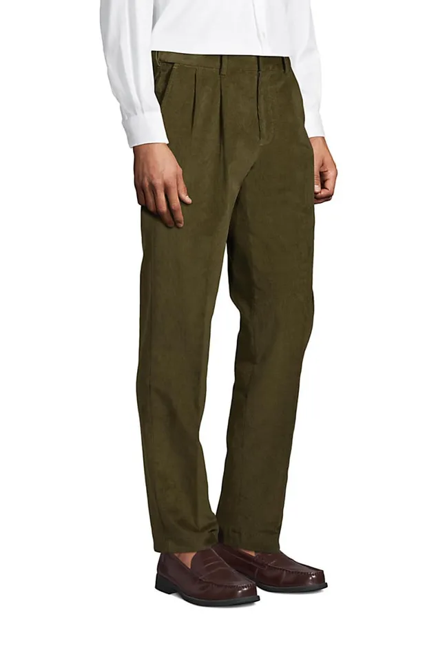 Lands039 End Chinos and Casual Pants Men Comfort Waist Pleated Comfortfirst Corduroy Dress Pants Forest Moss Lands039 End Chinos and Casual Pants Men Comfort Waist Pleated Comfortfirst Corduroy Dress Pants Forest Moss