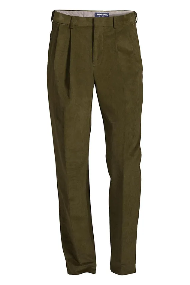 Lands039 End Chinos and Casual Pants Men Comfort Waist Pleated Comfortfirst Corduroy Dress Pants Forest Moss Lands039 End Chinos and Casual Pants Men Comfort Waist Pleated Comfortfirst Corduroy Dress Pants Forest Moss