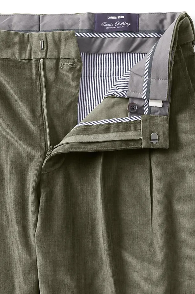 Lands039 End Chinos and Casual Pants Men Comfort Waist Pleated Comfortfirst Corduroy Dress Pants Forest Moss Lands039 End Chinos and Casual Pants Men Comfort Waist Pleated Comfortfirst Corduroy Dress Pants Forest Moss