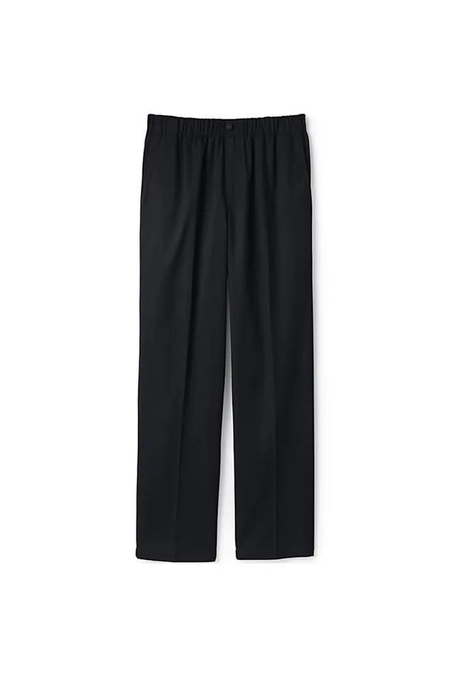 Lands039 End Chinos and Casual Pants Men Elastic Waist Pullon Chino Pants Black Lands039 End Chinos and Casual Pants Men Elastic Waist Pullon Chino Pants Black