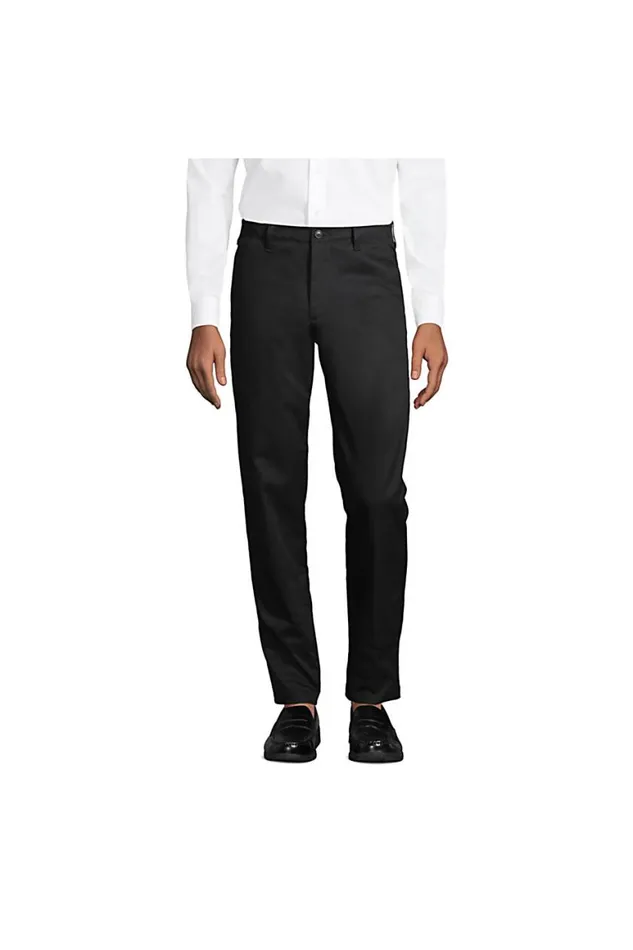 Lands039 End Chinos and Casual Pants Men Tailored Fit Plain Front Chino Pants Black Lands039 End Chinos and Casual Pants Men Tailored Fit Plain Front Chino Pants Black