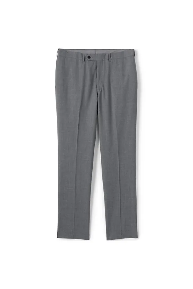 Lands039 End Chinos and Casual Pants Men Tailored Suit Pants Light Charcoal